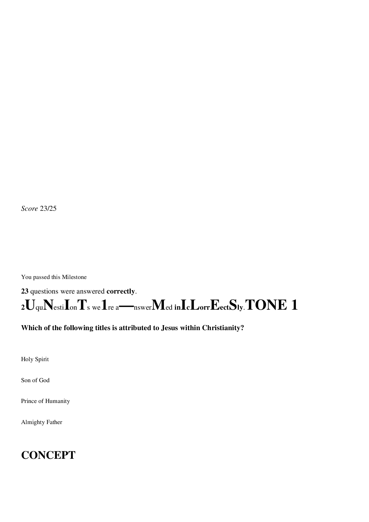 Preview image of SOPHIA MILESTONE TEST 3 UNIT 1 GRADED A+ document